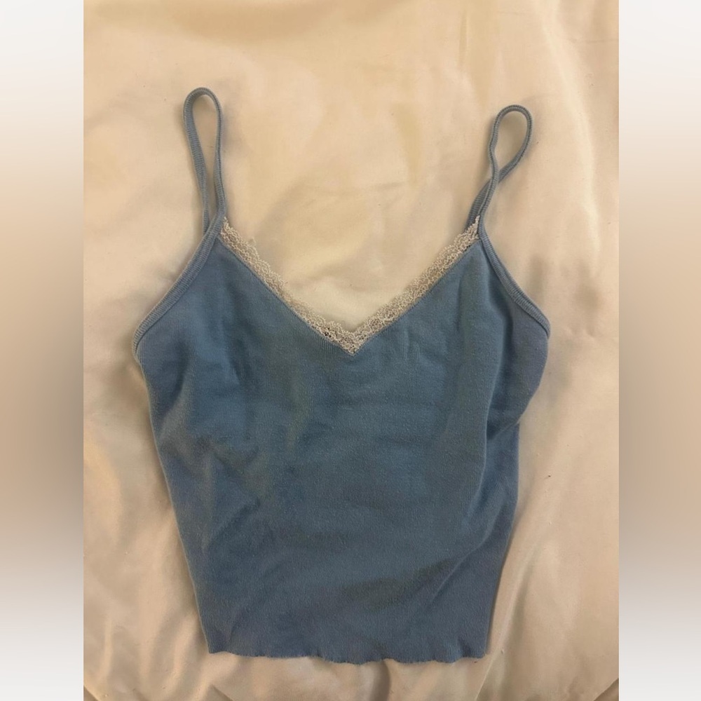 Brandy Melville Light Blue Lace Cami